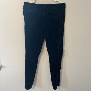 LOFT Elegant Black Velvet Pants